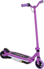 AIYAPLAY Trotinetă electrică pentru copii 6-14 ani, viteză maximă 10 km/h, lumini LED colorate, frână electrică, violet | Aosom Romania