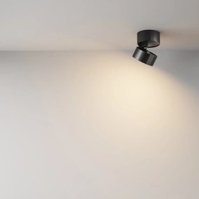 Spot LED aplicat directionabil Onda negru 3000K