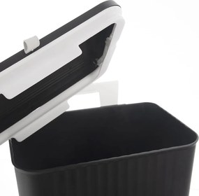 Coș de gunoi negru din plastic 13 l – Orion