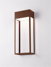 Aplica LED iluminat ambiental perete exterior IP65 MOBY Corten