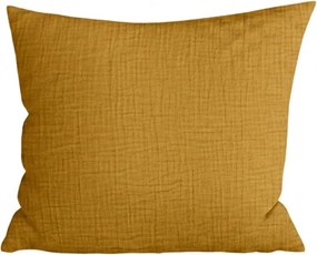 Fata de perna muselin MUSSARI 45x45 cm, galben inchis