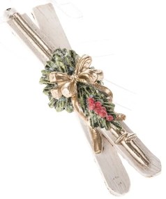 Ornamente de Crăciun 3 buc. din polirășină Skis – Dakls