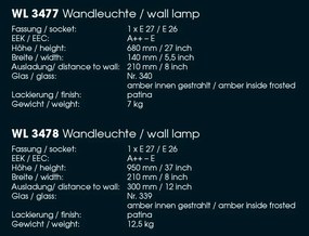 Aplica pentru interior/ Torta din fier forjat realizat manual in stil gotic WL 3477