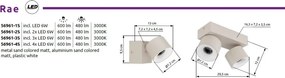 Aplica de perete LED tip spot moderna RAE