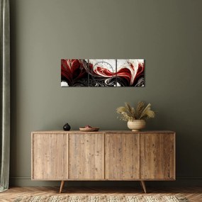 Tablou - Abstract marmură (cu ceas) (90x30 cm)