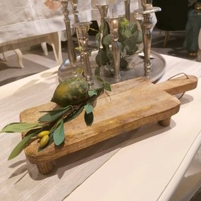 Platou Country din lemn maro 41x15 cm