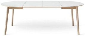 Masă dining extensibilă cu blat alb Hammel Single Ø130