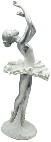 Statueta balerina ODETTE, Alb, 25cm