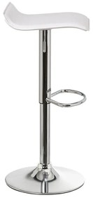 Set de scaune de bar alb cu înălțime ajustabilă 2 buc. tapițat (înălțime șezut 63 cm) – Casa Selección