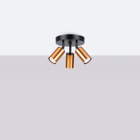 Spot Sollux SL.1377 WINX 3xGU10/10W/230V negru/cupru