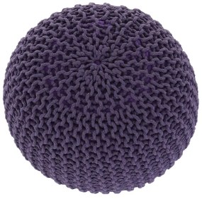 Taburet împletit, bumbac violet, GOBI TYP 2
