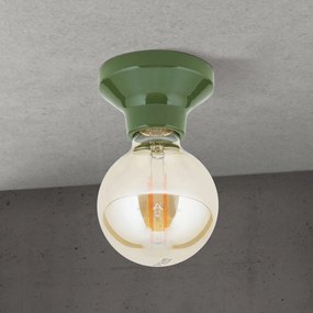 Mini Plafoniera din ceramica verde FROST