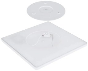 Plafoniera LED design slim Sapana alb 42x42cm