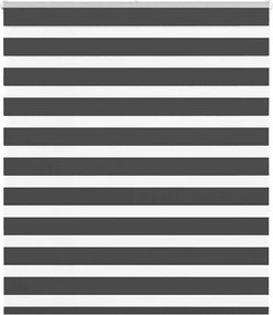 vidaXL Jaluzea tip zebra neagră lățime țesătură 120,9 cm poliester