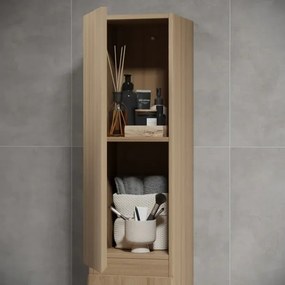 Dulap de baie KENWOOD, 186 cm, stejar