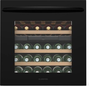 Klarstein Vinoline 30 Built-In Uno răcitor de vin, 30 sticle, integrat, LED, silențios