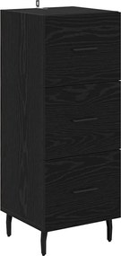 vidaXL Bufet cu sertar Stejar negru 34 x 34.5 x 90 cm Lemn compozit