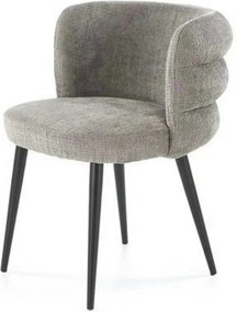 Scaun K575, gri - Cremona 96, stofa catifelata/otel, 62x64x79 cm