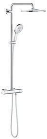 Set de dus 310 cu termostat, 9,5 l min, 3 jeturi, crom