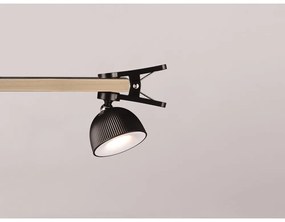 Veioză neagră LED cu intensitate reglabilă/cu clemă (înălțime 41 cm) Maxima – Trio