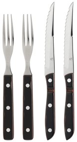 Tacâmuri negre-argintii din oțel inoxidabil 4 buc. Old Farmer Classic – Gense