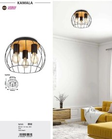 Plafoniera design industrial Kamala 30cm