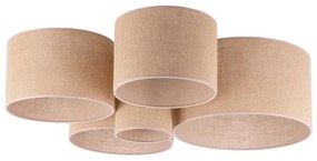 Duolla - Plafonieră ROLLER PENTO 5xE27/60W/230V bej