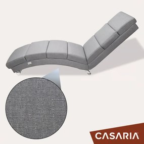 Casaria Șezlong LONDON, 186×55×89cm, gri