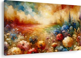 Tablou - Pajiște colorată (90x60 cm)