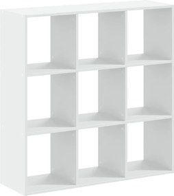 vidaXL Bibliotecă, alb, 102x32x102 cm, lemn prelucrat