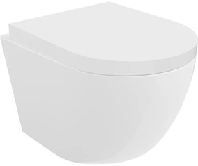 Mexen Lena vas de toaletă Rimless cu capac gros cu închidere lentă , duroplast, Albă - 30220200