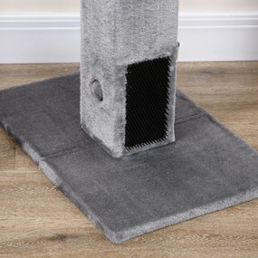 PawHut Ansamblu pentru Pisici cu 2 Mingi de Jucărie și Perie, 59.5x39x79 cm, Gri | Aosom Romania