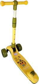Trotineta copii cu roti luminoase din silicon NOVOKIDS™ Mini Scooter 8150, Cu melodii si lumini, 3 roti, Pliabila, Maner reglabil pe inaltime, Maxim