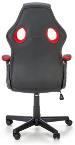 Scaun de birou Berkel negru/rosu H117 cm