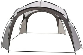 Foișor de grădină gri 3,5x3,5 m