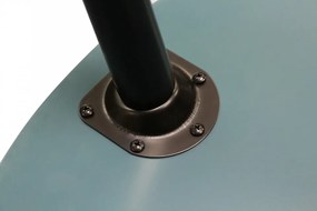 Set 2 masute de cafea rotunde din lemn de plop Suri 40x40x44 cm petrol/negru