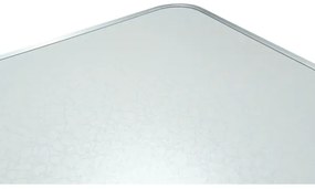 Masă camping pliabilă + 4 scaune alb/crom