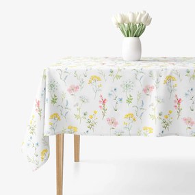 Goldea față de masă 100% bumbac deluxe - primăvară înflorită 120 x 180 cm