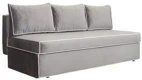Canapea Extensibila New Modulo, 3 Locuri, Lada Depozitare, Gri si Alb, 194 Cm