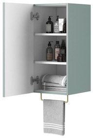 Rafturi suspendate pentru baie Nicole 70 cm - salvie MDF