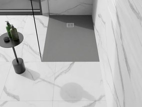 Mexen Stone+ recepție compozită dreptunghiulară 120 x 100 cm, gri-beton - 44611012