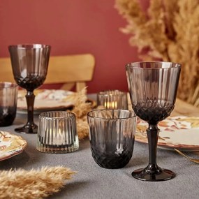 Pahar din sticlă de culoare fumurie, 320 ml, S