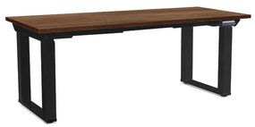 Masă înălțime reglabilă OfficeTech Strong 180 x 80 cm, picioare negre, stejar silverjack