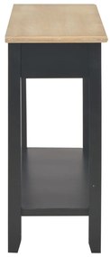 Masa consola, negru, 110 x 35 x 80 cm, lemn 1, Negru