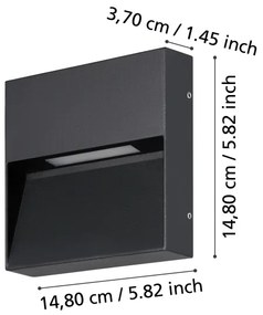 Aplică LED de exterior MARUGGIO LED/4,8W/230V IP65 Eglo 900889