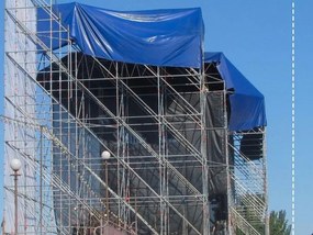 Prelată JAGO 650 g / m², ochi de aluminiu, albastru, 2 x 3 m