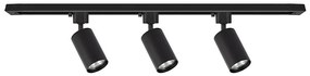 Spot pe șină TIGER, 3x GU10, 10W, 230V, negru