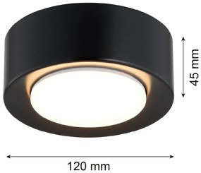 Spot tavan, Mini plafoniera ELORA 8905 negru