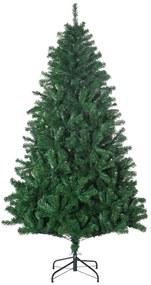 Homcom Albero di Natale Sintetico Folto e Realistico 180 cm Verde Φ115cm