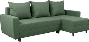 Coltar extensibil MALIN, universal, stofa clasica verde - Neve 34, cu